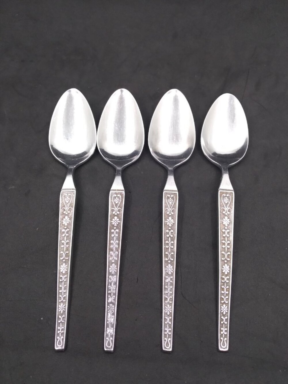 Vtg. Set of 4 Marked Stainless Japan A Riviera Pattern Flatware Japan 6.5"